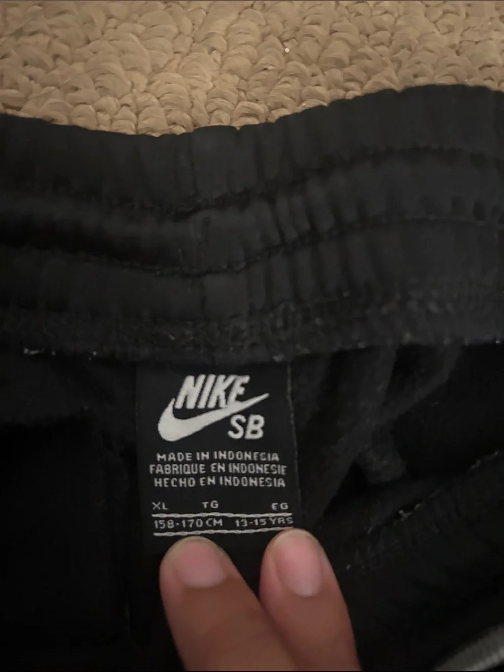 Nike Black SB Logo Kids Sweatpants
